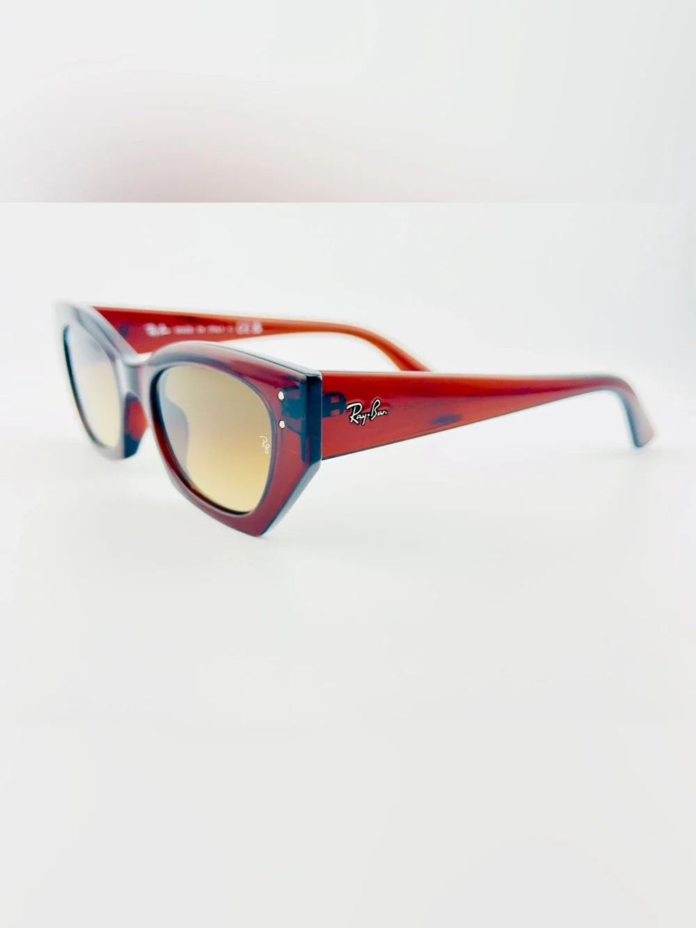 Ray-Ban Zena Bio Based Sunglasses RB4430 Polished Rusty Brown Frame Brown Lenses - Picture 10 of 15